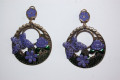 Pendientes Marismas azul metal