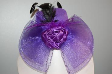 Headdress Hat purple flower