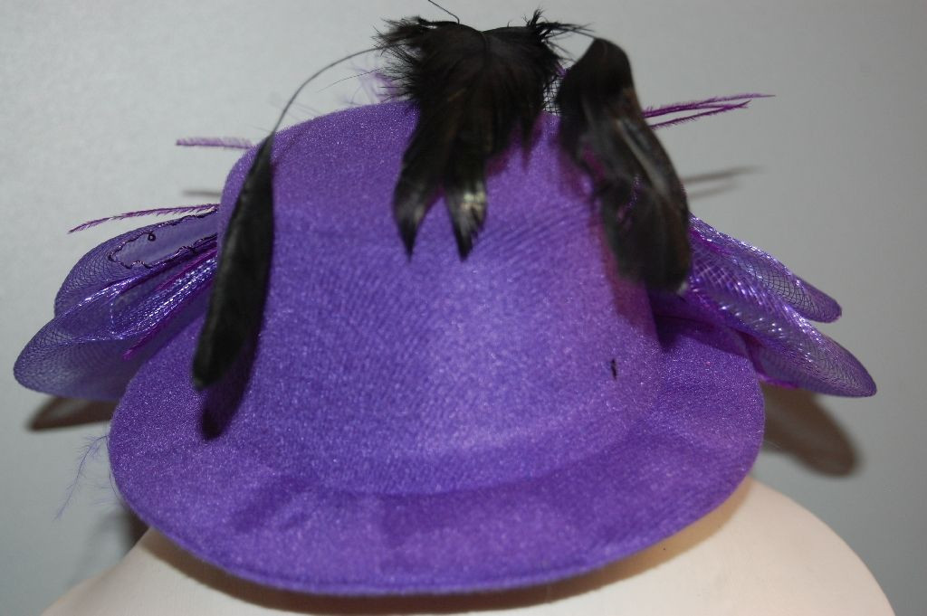 Headdress Hat purple flower