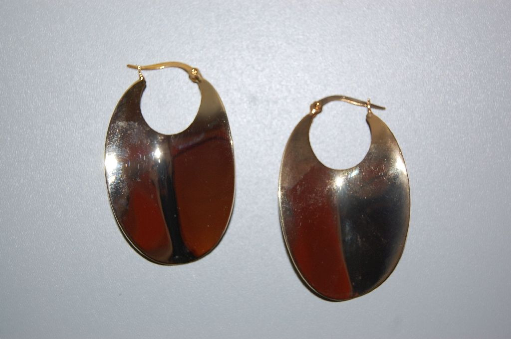 Pendientes argollas marea dorada